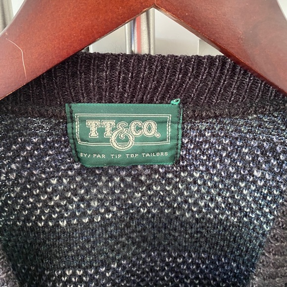 Vintage Oversized Grandpa Style Knit Sweater - Picture 3 of 3